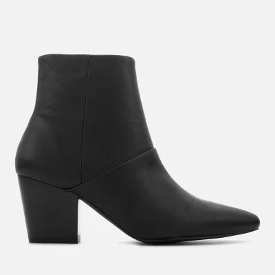 Sol Sana Women's Chrissy Leather Heeled Ankle Boots - Black