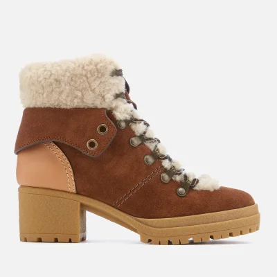 See By Chloé Women's Heeled Hiking Boots - Brown