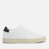 Paul Smith Men's Basso Leather Cupsole Trainers - White/Navy Tab - Image 1
