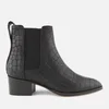 Whistles Women's Daisley Croc Heeled Chelsea Boots - Black - Image 1