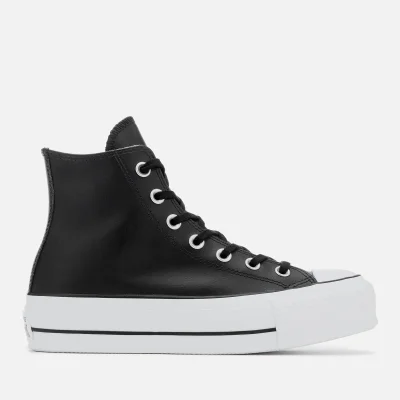 Converse Women's Chuck Taylor All Star Lift Clean Hi-Top Trainers - Black/White