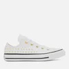 Converse Women's Chuck Taylor All Star Ox Trainers - White/Gold - Image 1