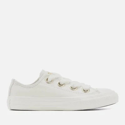 Converse Kids' Chuck Taylor All Star Big Eyelets Ox Trainers - Vintage White