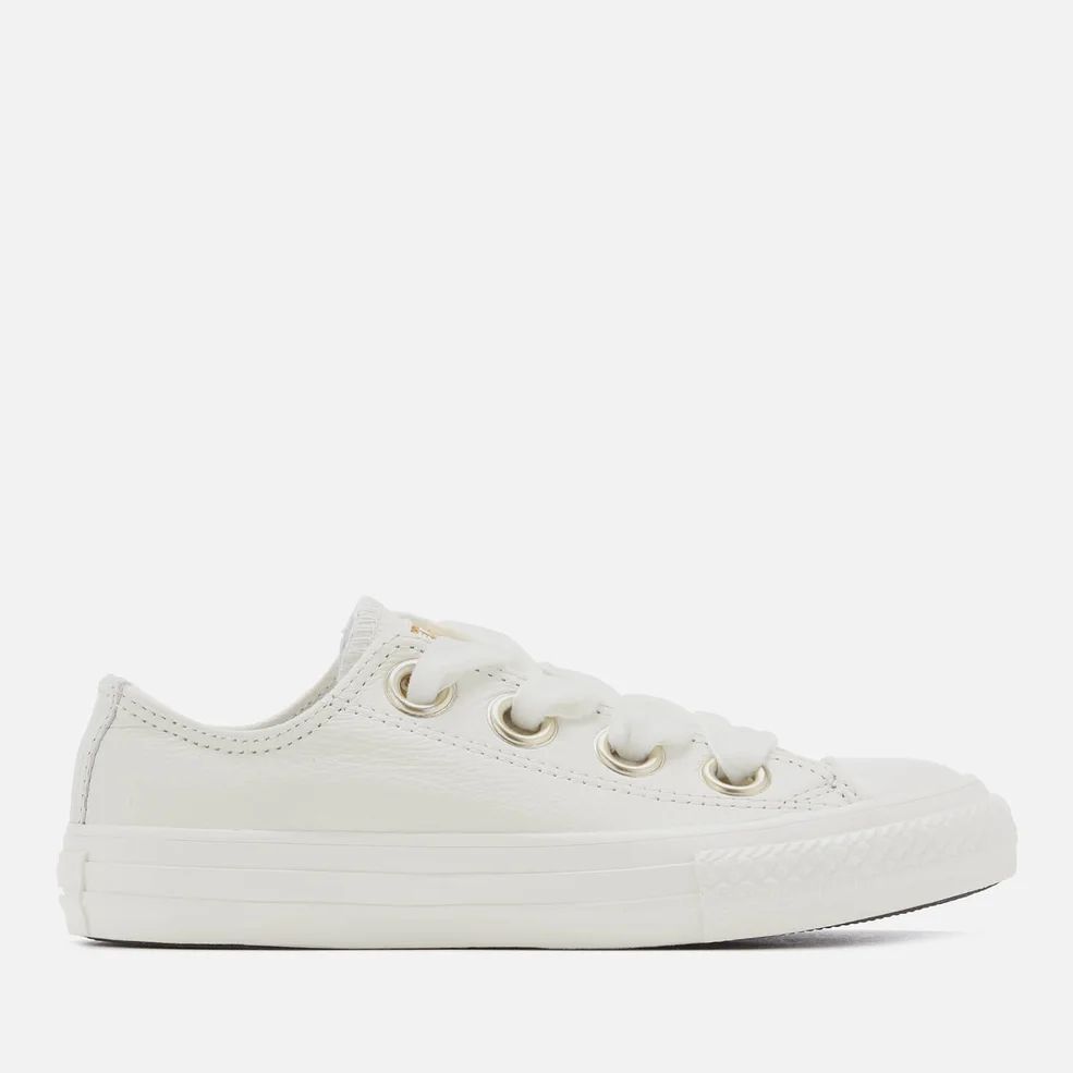 Converse Kids' Chuck Taylor All Star Big Eyelets Ox Trainers - Vintage White Image 1