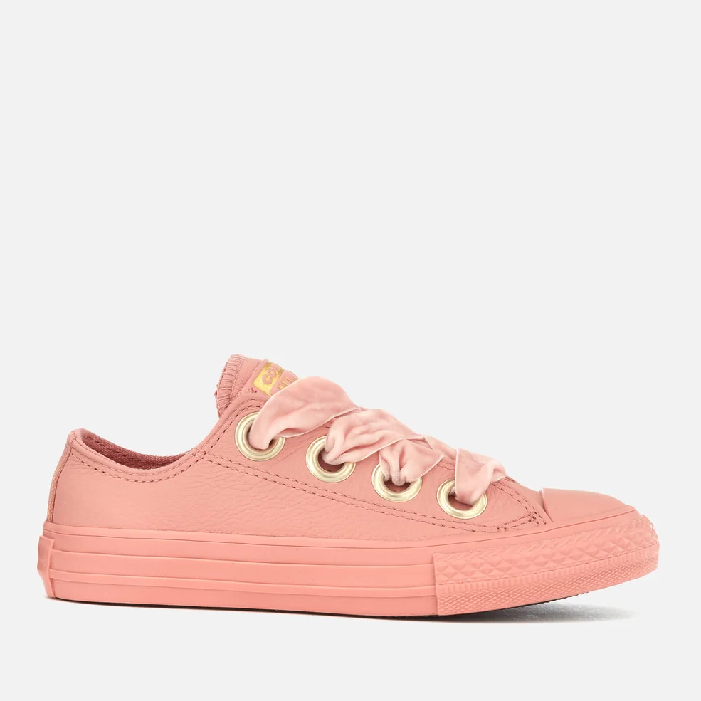 Converse Kids' Chuck Taylor All Star Big Eyelets Ox Trainers - Rust Pink Image 1