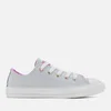 Converse Kids' Chuck Taylor All Star Ox Trainers - Pure Platinum/Fuchsia Glow - Image 1