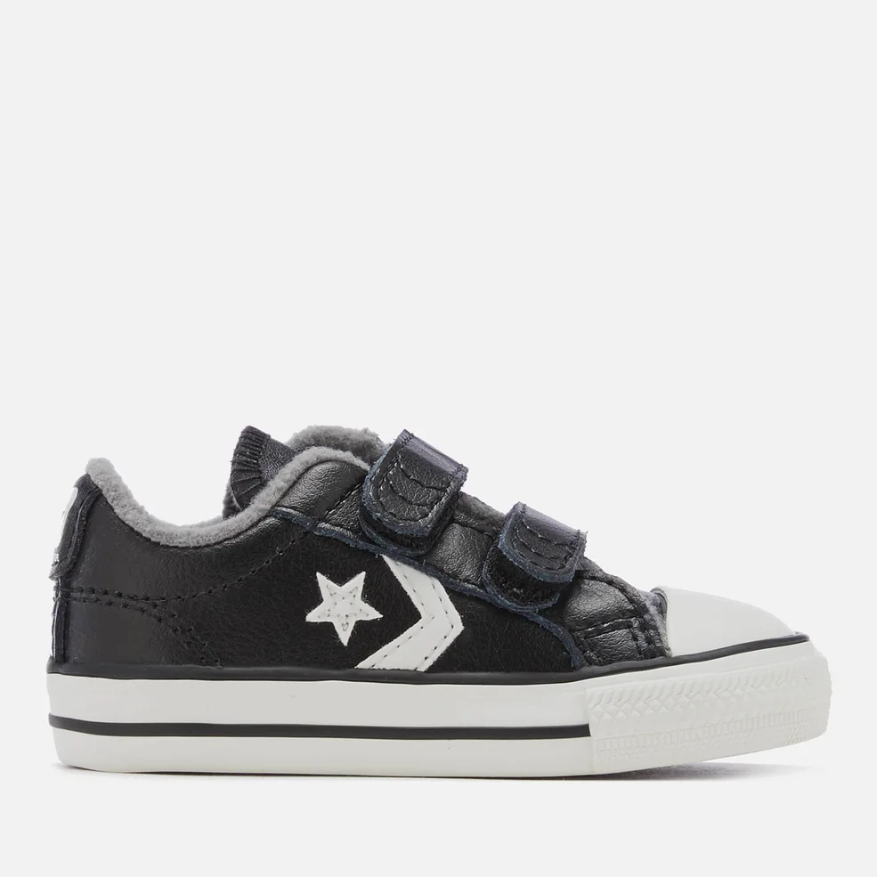Converse Toddlers' Star Player 2V Ox Trainers - Black/Mason/Vintage White Image 1