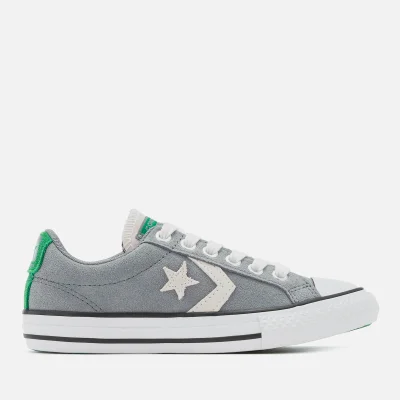Converse Kids' Star Player Ox Trainers - Cool Grey/Green/White