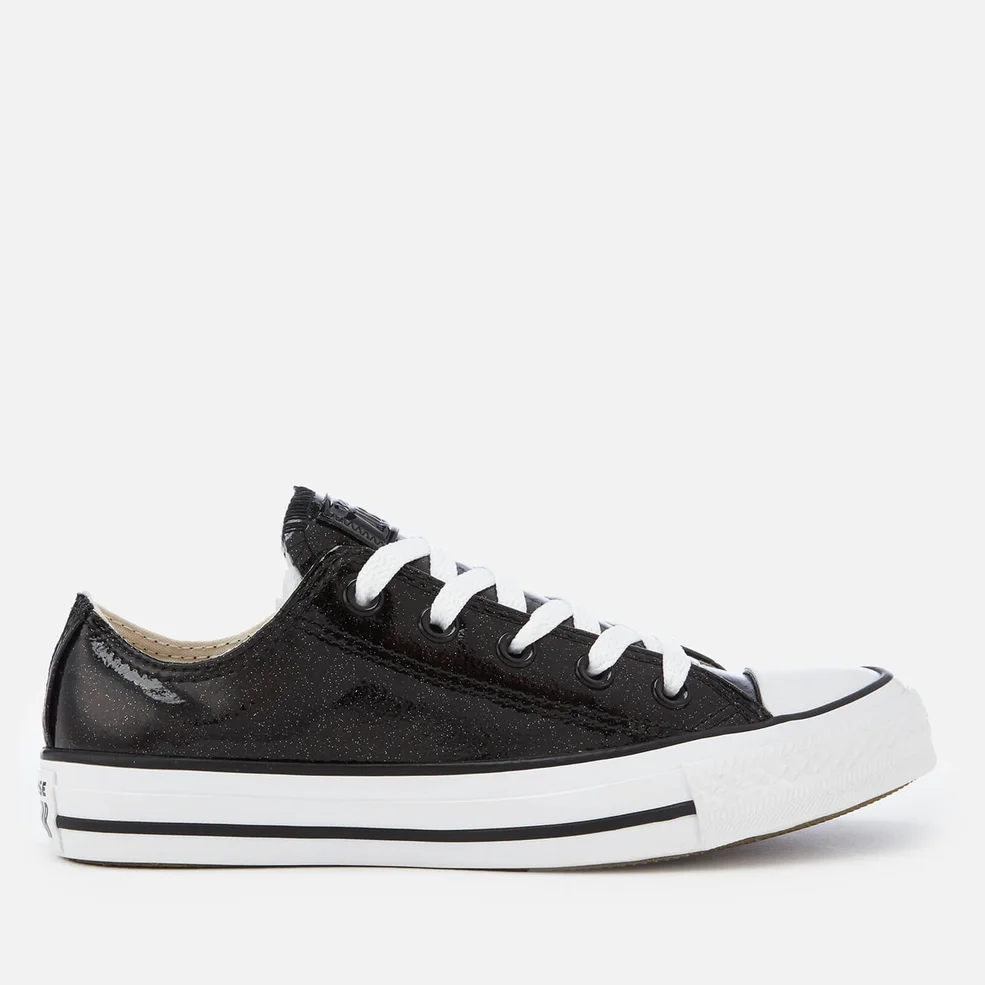 Converse Women's Chuck Taylor All Star Ox Trainers - Black/Black/White Image 1