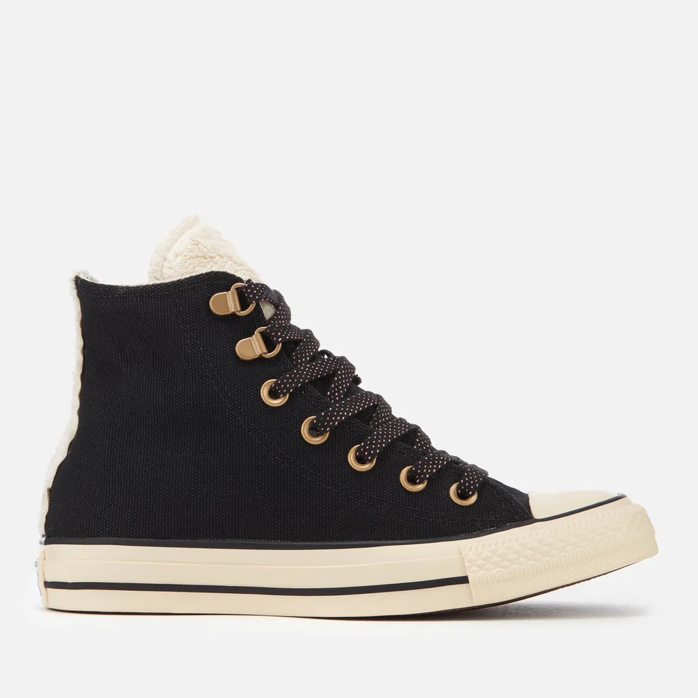 Converse Women's Chuck Taylor All Star Hi-Top Trainers - Black/Natural Ivory/Rust Pink Image 1