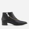 Senso Women's Lincoln Leather Zip Detail Ankle Boots - Black/Silver - Image 1