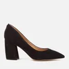 Sam Edelman Women's Tatiana Suede Block Heeled Court Shoes - Black - Image 1