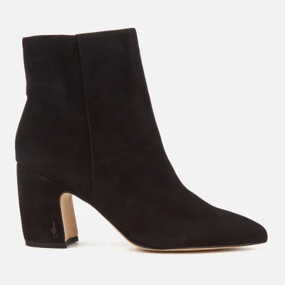 Sam Edelman Women's Hilty Suede Heeled Ankle Boots - Black