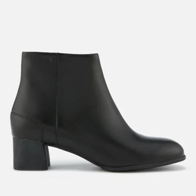 Camper Women's Katie Leather Heeled Ankle Boots - Black