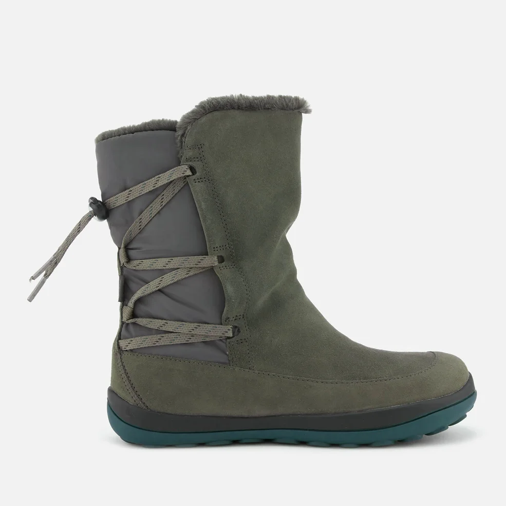 Camper Women's Suede Flat Boots - Medium Grey Image 1