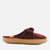 TOMS Women's Plaid Felt Bow Slippers - Red - Image 1