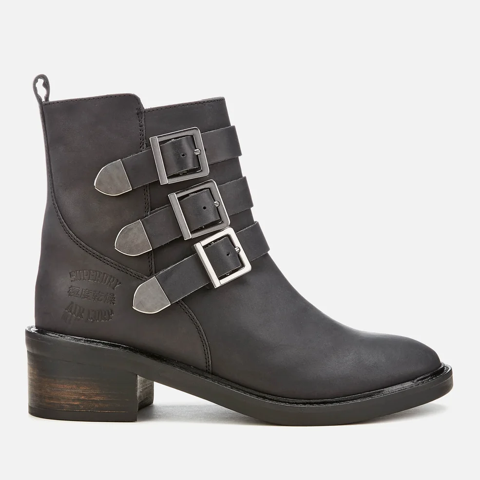 Superdry Women's Cheryl Military Boots - Black Image 1