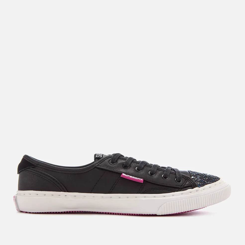 Superdry Women's Low Pro Luxe Trainers - Black Glitter Image 1