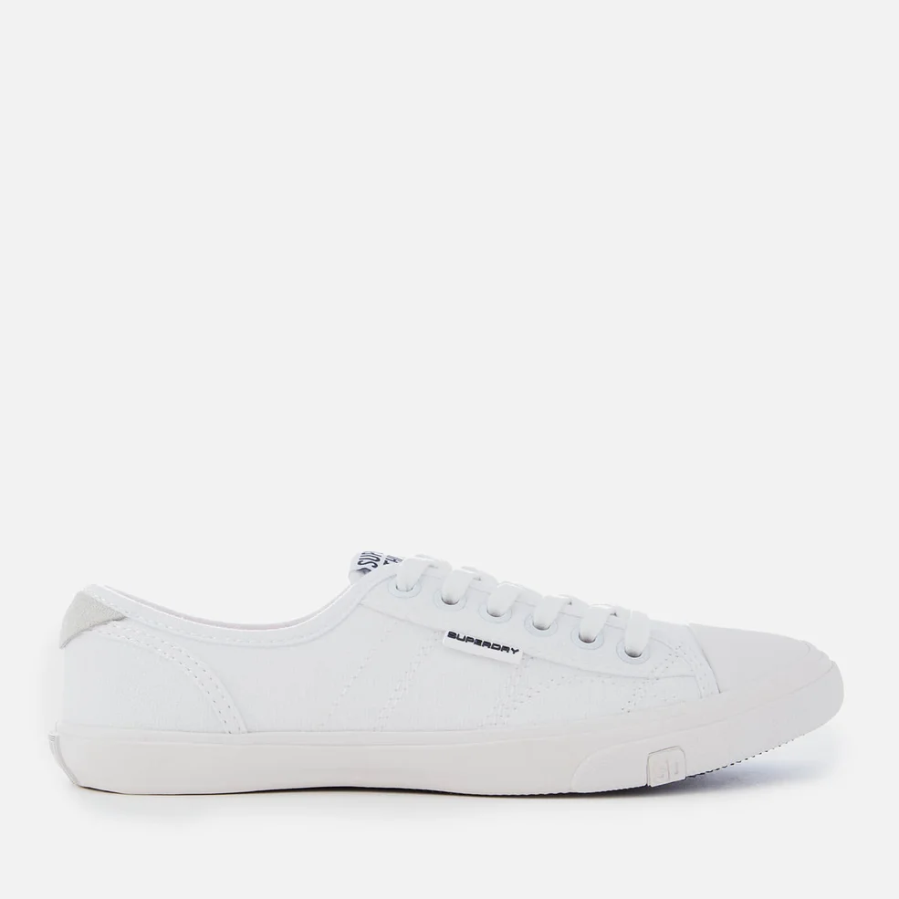 Superdry Women's Low Pro Canvas Trainers - Optic White Image 1