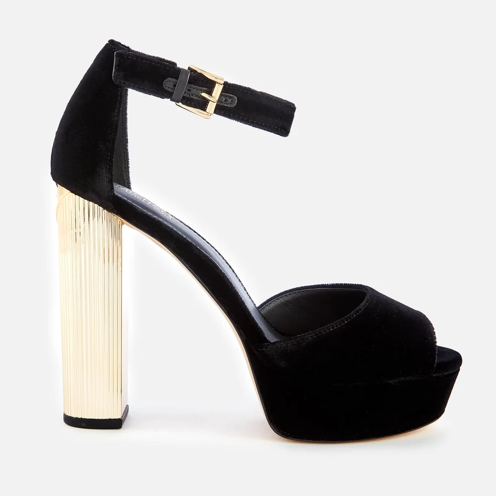 MICHAEL MICHAEL KORS Women's Paloma Platform Heeled Sandals - Black Image 1