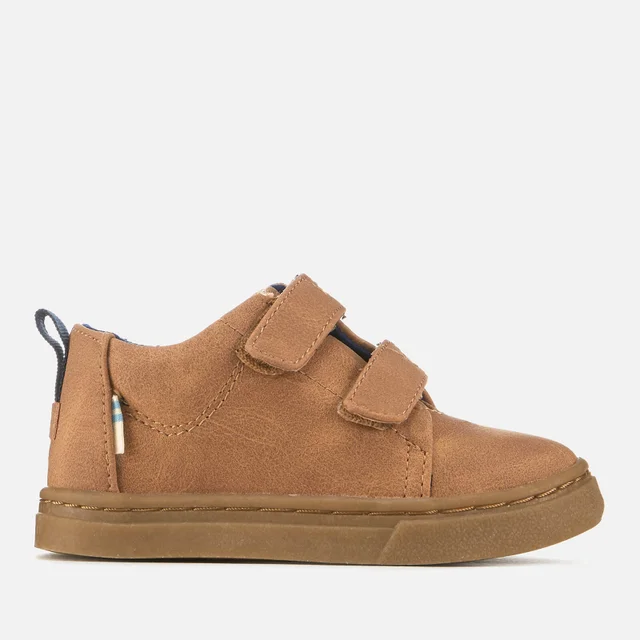 TOMS Toddlers' Lenny Synthetic Suede Mid Trainers - Light Twig