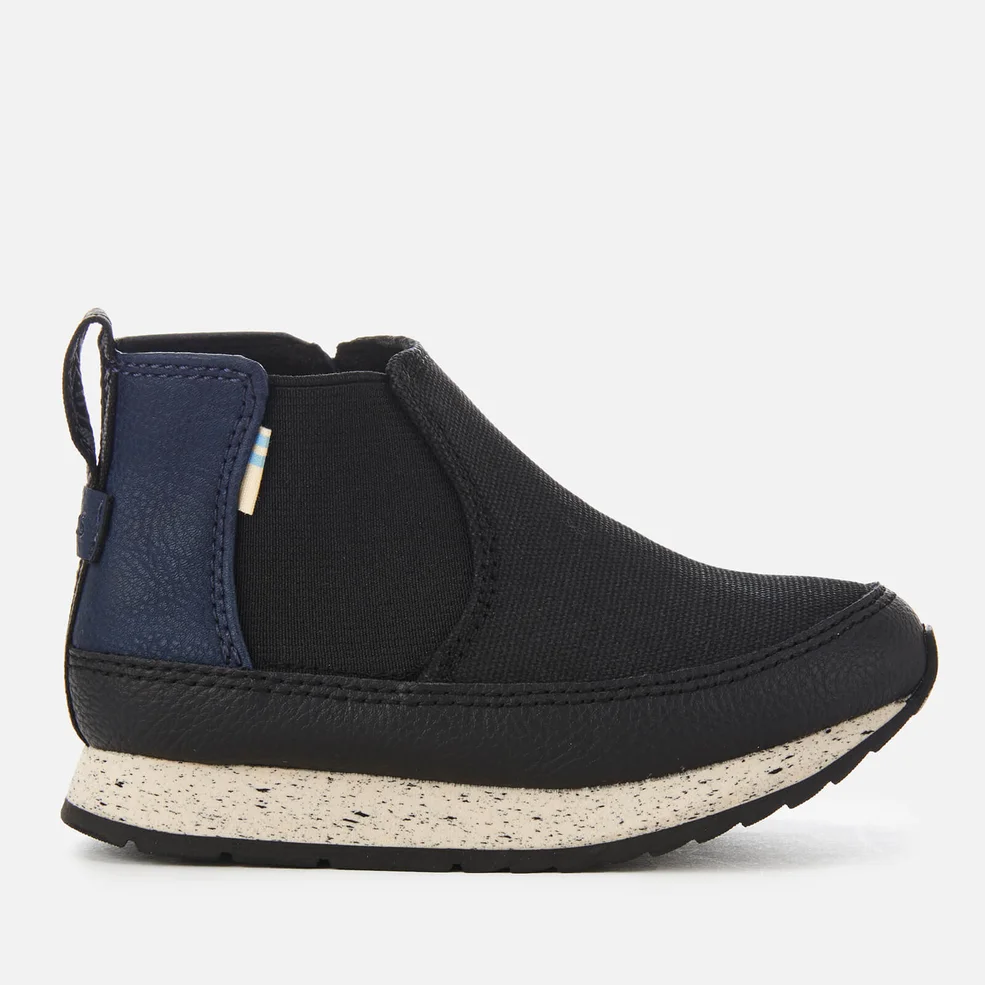 TOMS Toddlers' Sydney Canvas High Top Trainers - Black Image 1