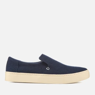 TOMS Men's Lomas Heritage Canvas Slip On Trainers - Navy