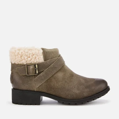 UGG Women's Benson Waterproof Leather Ankle Boots - Dove