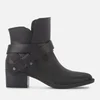UGG Women's Elysian Leather Heeled Ankle Boots - Black - Image 1