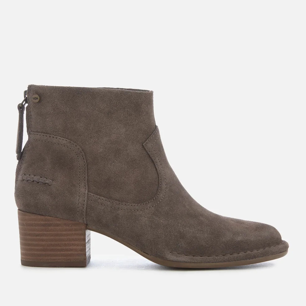 UGG Women's Bandara Suede Heeled Ankle Boots - Mysterious Image 1