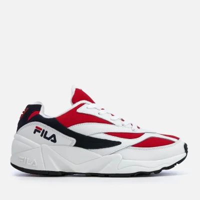 FILA Men's Venum Low Trainers - White/FILA Navy/FILA Red