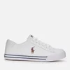 Polo Ralph Lauren Kids' Easten Tumbled Leather Trainers - White/Multi - Image 1