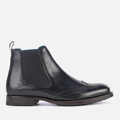 Ted Baker Men's Camheri Leather Brogue Chelsea Boots - Black