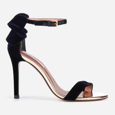 Ted Baker Women's Sandalv Velvet Barely There Heeled Sandals - Black