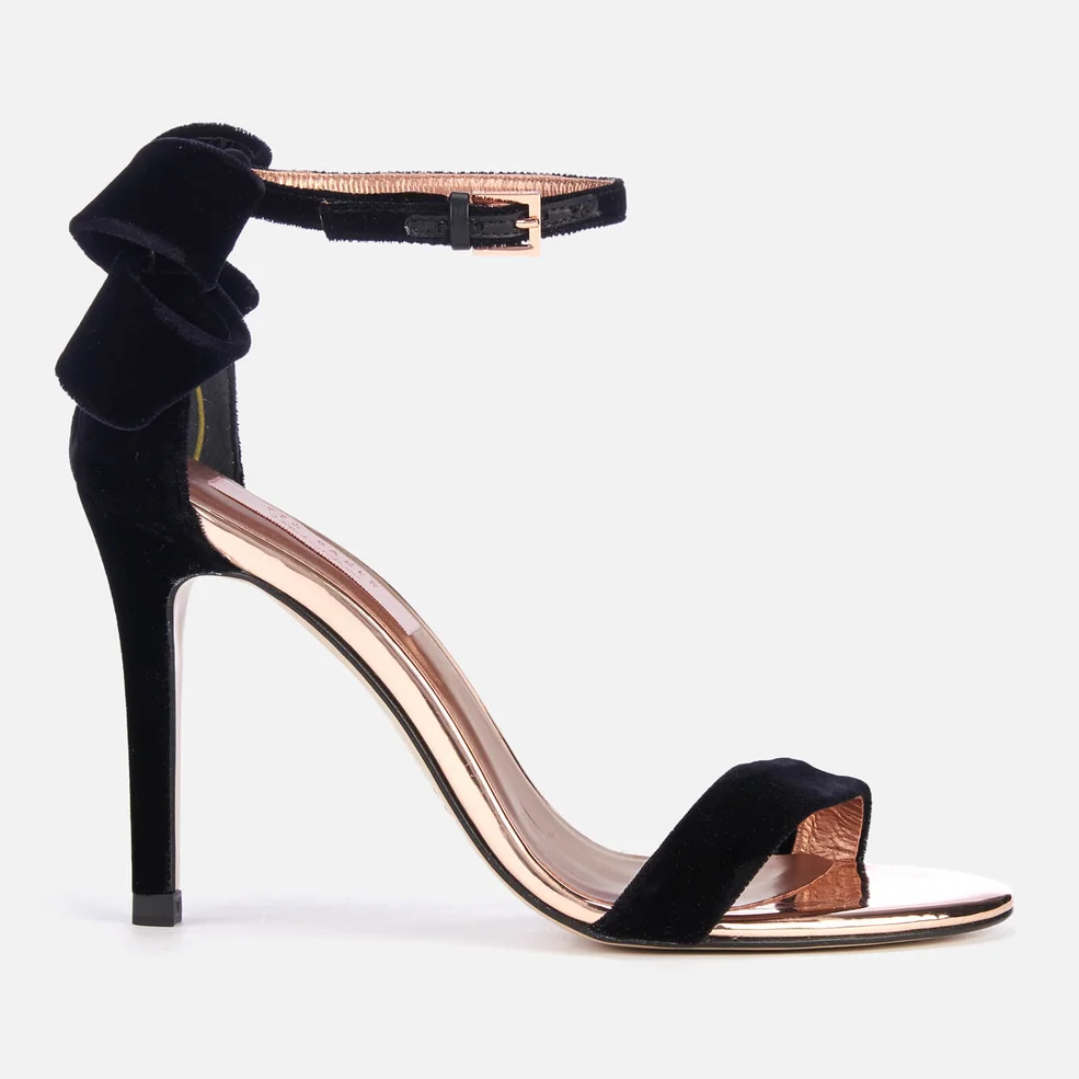 Ted Baker Women's Sandalv Velvet Barely There Heeled Sandals - Black Image 1