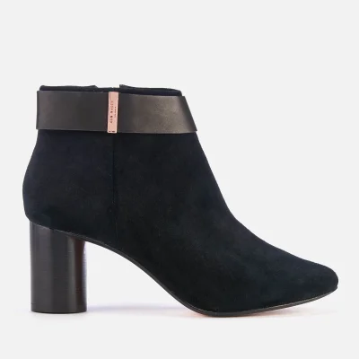 Ted Baker Women's Mharia Suede Heeled Ankle Boots - Black