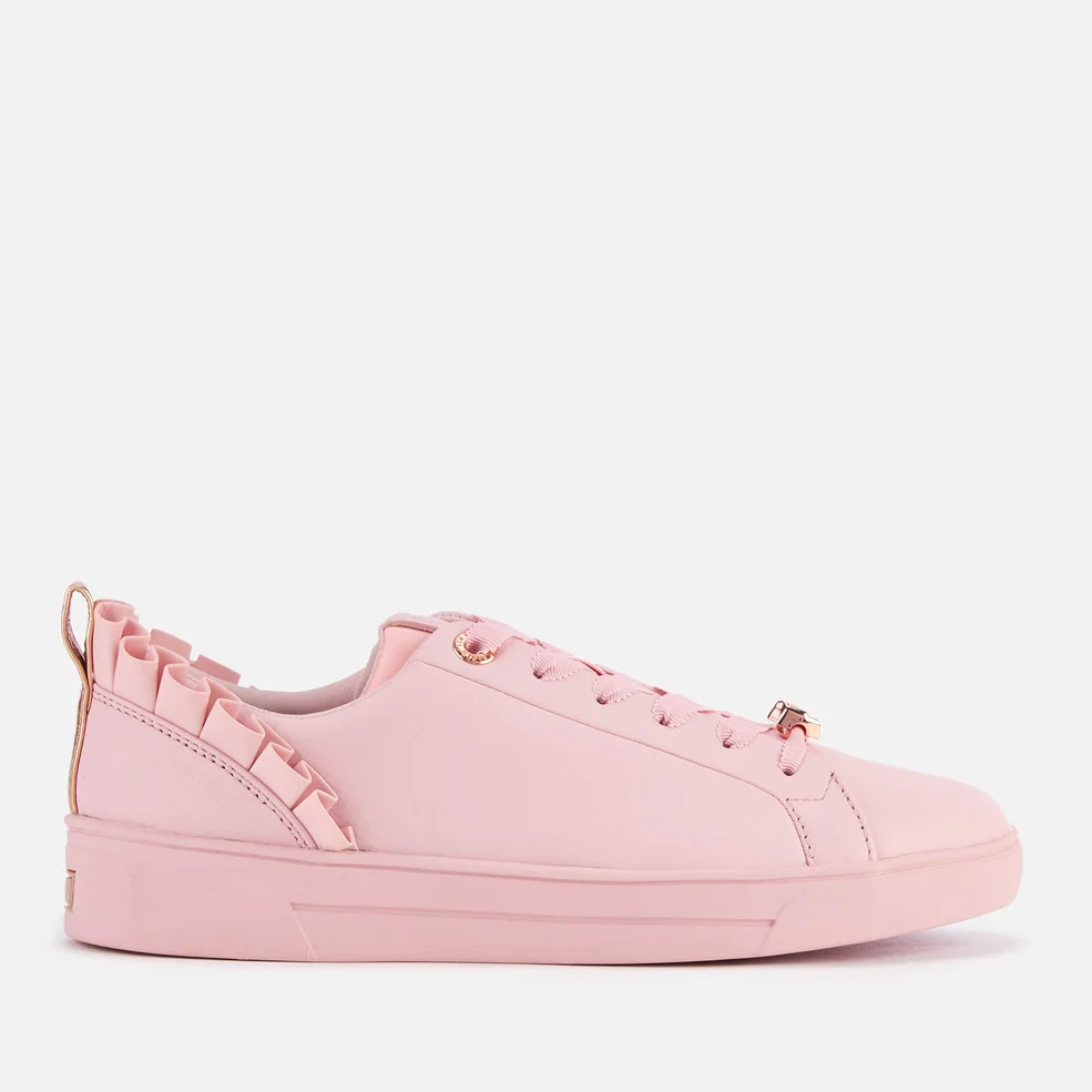 Ted Baker Women's Astrina Leather Low Top Trainers - Mink Pink Image 1