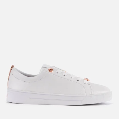 Ted Baker Women's Gielli Leather Cupsole Trainers - White
