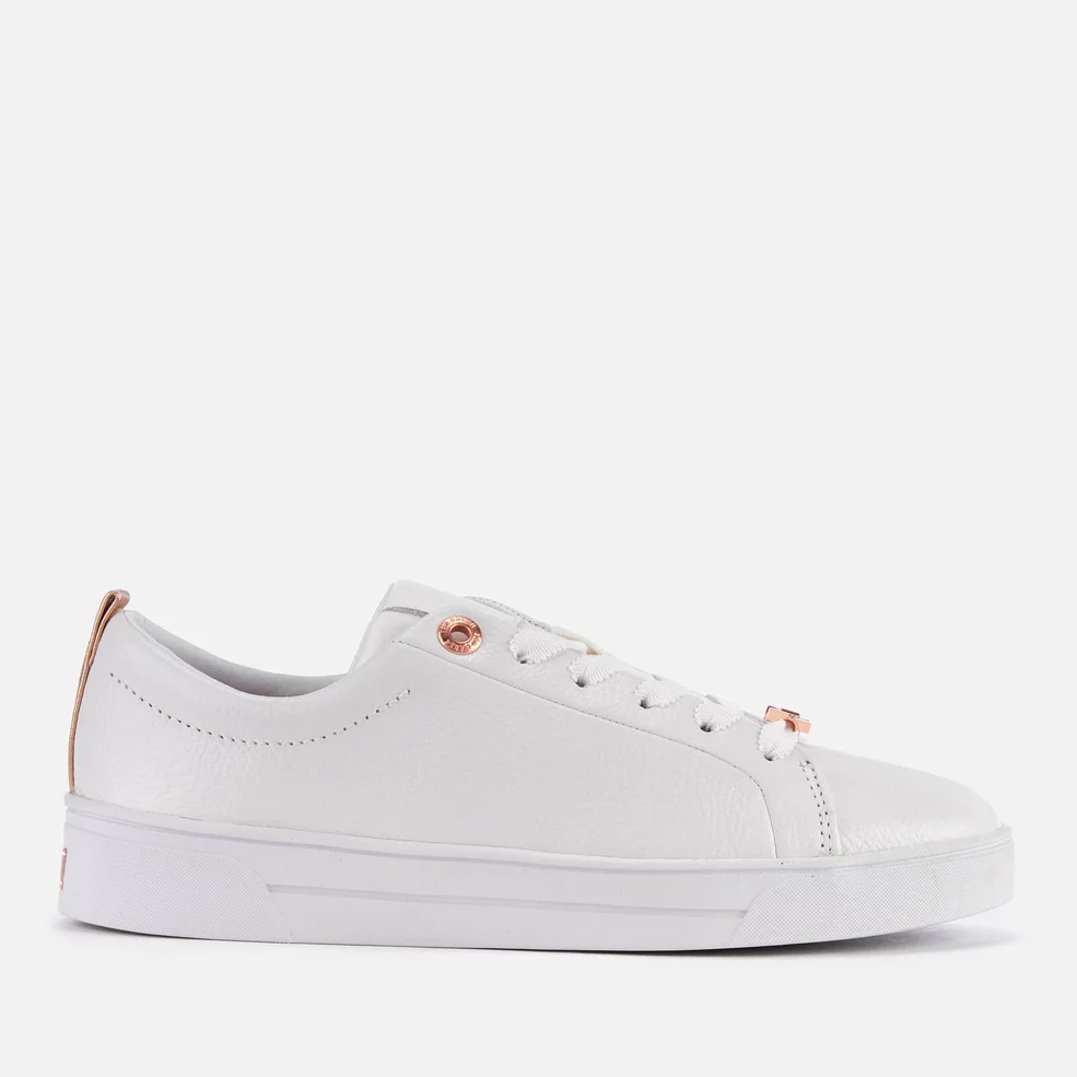 Ted Baker Women's Gielli Leather Cupsole Trainers - White Image 1