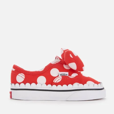 Vans Toddler's Disney Minnie's Bow Authentic Trainers - True White