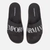 Emporio Armani Men's Zadar Slide Sandals - Black/White - Image 1