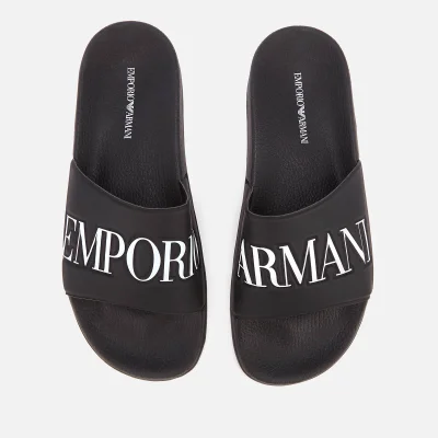 Emporio Armani Men's Zadar Slide Sandals - Black/White