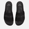 Armani Exchange Men's Mesh Slide Sandals - Black - Image 1