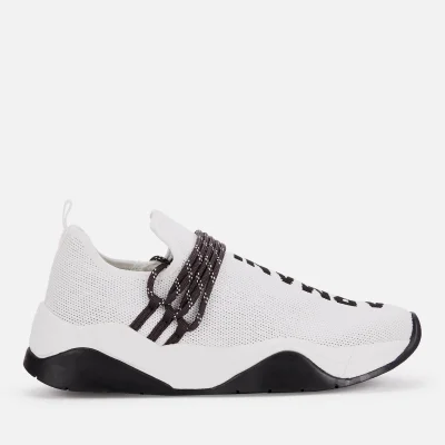 Armani Exchange Women's Knitted Runner Style Trainers - White