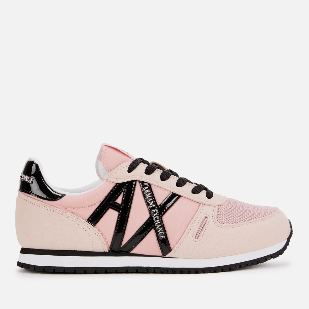 Armani Exchange Women's AX Logo Runner Style Trainers - Under the Skin Image 1