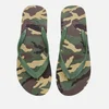 Armani Exchange Men's Printed Flip Flops - Military Green - Image 1