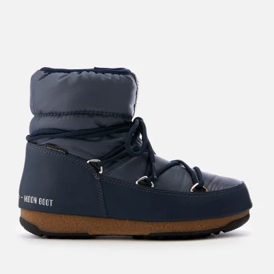 Moon Boot Women's Low Nylon Waterproof Boots - Blue Denim