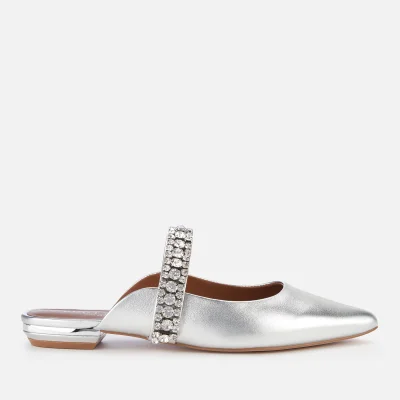 Kurt Geiger London Women's Princely Leather Pointed Mules - Silver