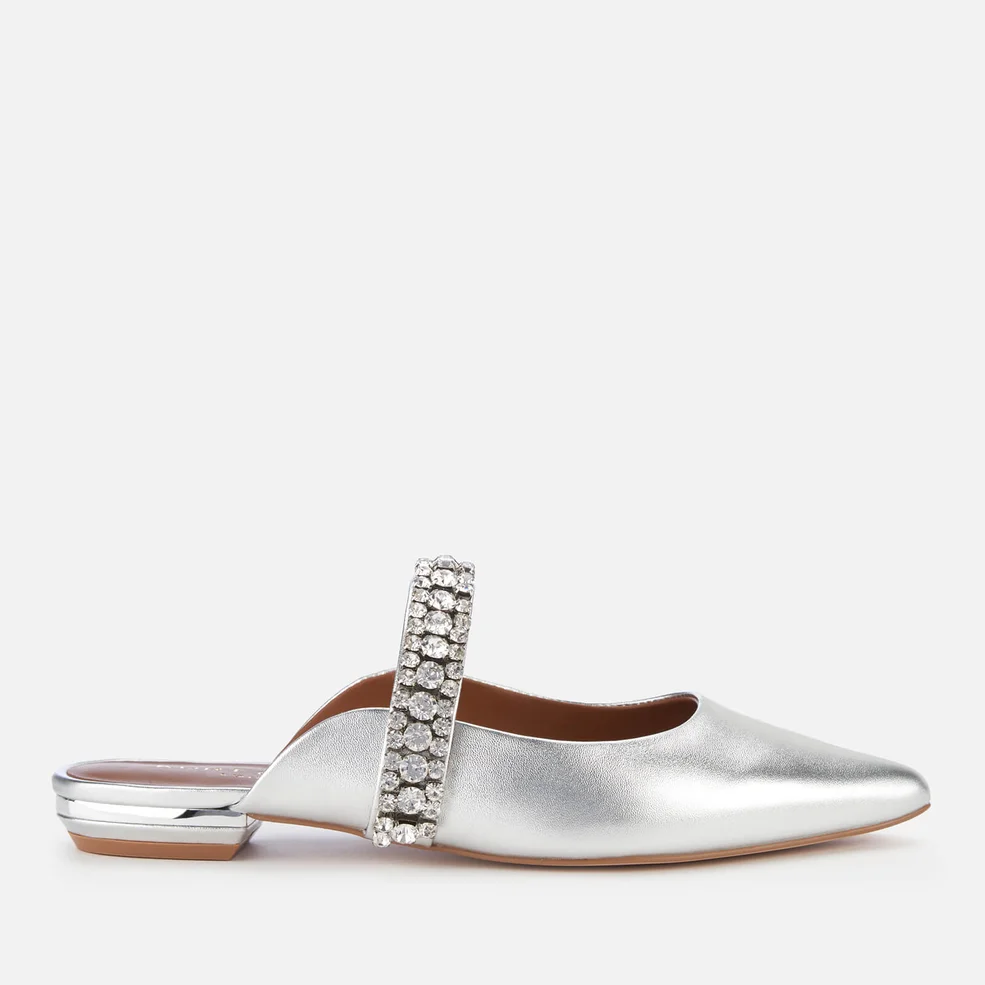 Kurt Geiger London Women's Princely Leather Pointed Mules - Silver Image 1
