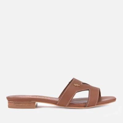 Kurt Geiger London Women's Odina Leather Flat Sandals - Tan